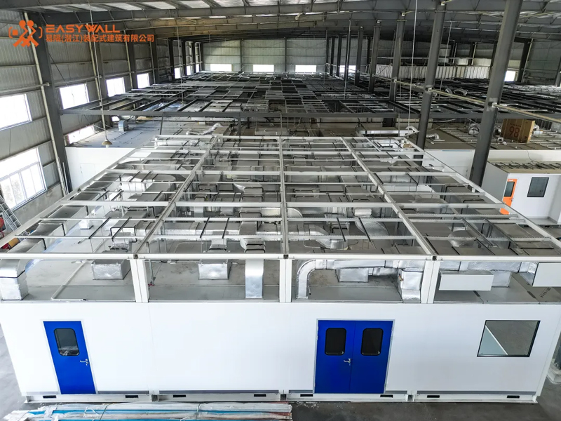 Novas Tendências no Desenvolvimento de Salas Limpas | EPC modular pode reduzir o tempo de construção em 70%; Implantado showroom de sala limpa modular Easy-Separate (Qianjiang)