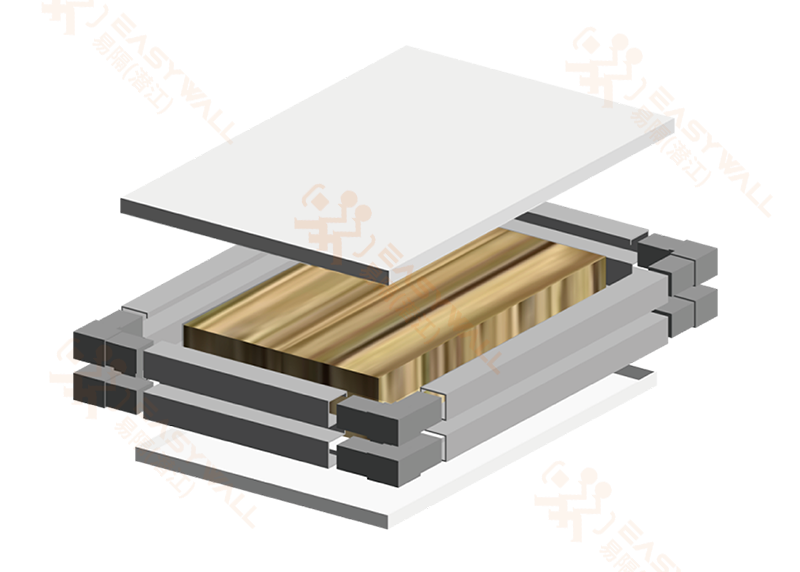 Painel sandu&iacute;che galvanizado para salas limpas